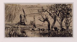 Landscape with a windmill