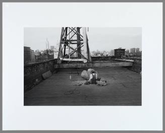On the roof, East 3rd Street, New York City, 1977