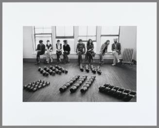 Criss-Cross exhibition opening at the loft, East 3rd Street, New York City, 1979