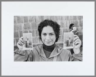 Honeymoon portrait by a minutero photographer, Plaza de Armas, Cusco, Peru, 1980