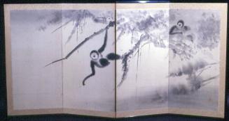 Untitled screen: monkeys on branches