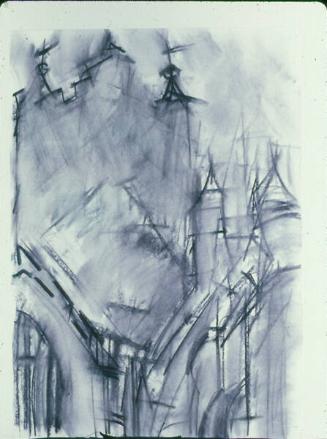 Exeter Cathedral: The Transept Towers from the Southeast (The Genius of the Sailing Ship)