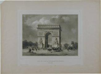 Vue de L'arc de Triomphe de L'Etoile