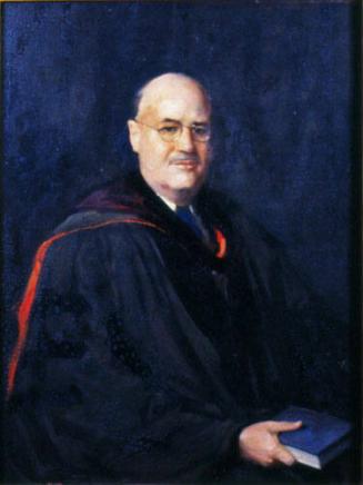 Portrait of James Phinney Baxter III (1893-1975), Class of 1914, Tenth President of Williams College 1937-61, Williams College Trustee 1934-37