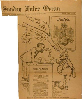 You Touch The Button We Do The Rest (Thomas Nast's Answer to the Cartoon of "Judge")