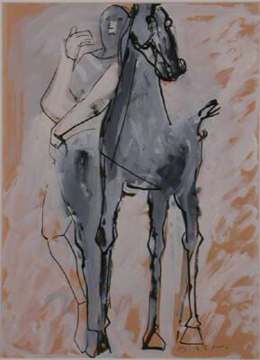 A man and a horse