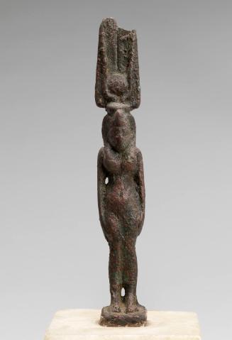 Statuette of Isis, Standing with Feathered Crown