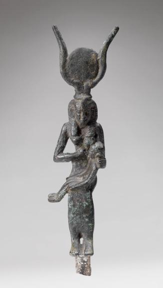 Statuette of Isis Nursing Infant Horus (Harpokrates)
